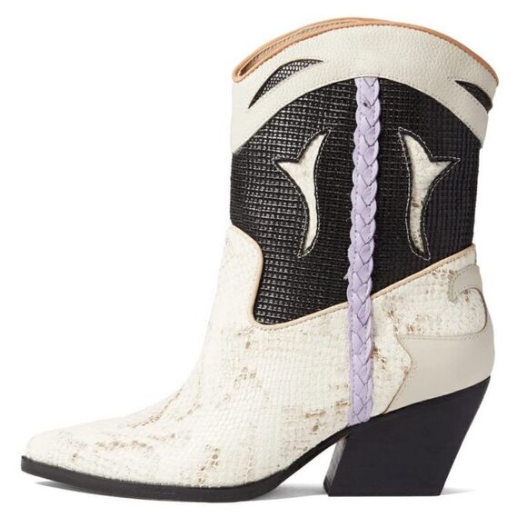 Dolce Vita Boots Loral Black Multi Western Booties size 10 NEW - Picture 1 of 8